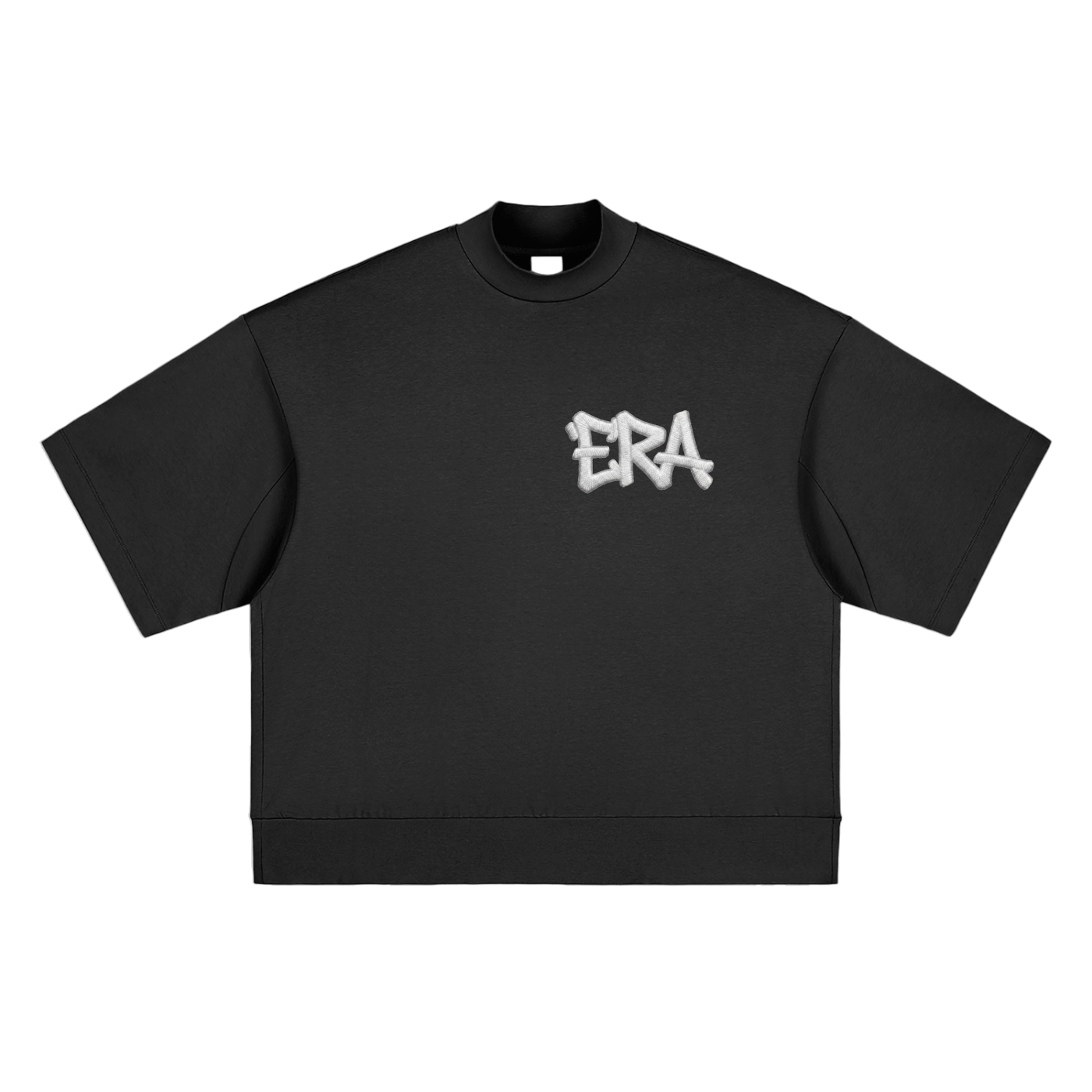 Heavyweight Oversized Mock Neck T-shirt