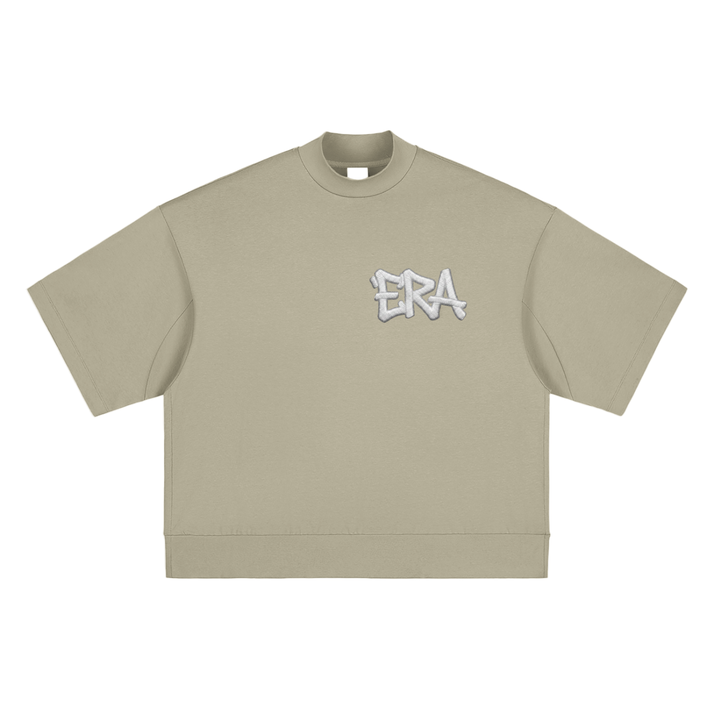 Heavyweight Oversized Mock Neck T-shirt
