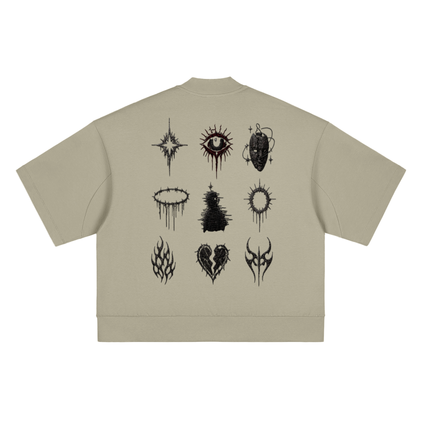 Heavyweight Oversized Mock Neck T-shirt