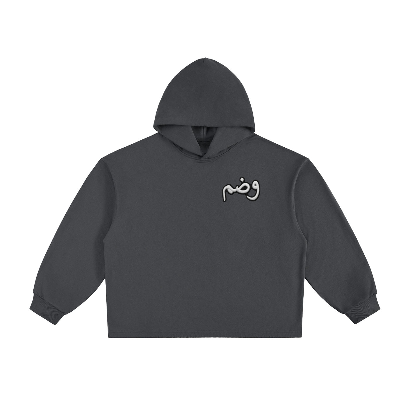 l Heavyweight Oversized Drawstring Hem Hoodie